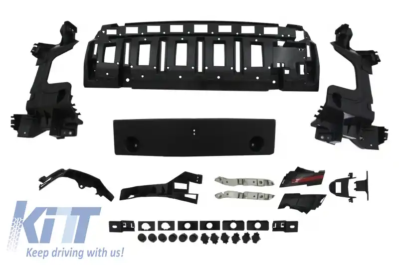 Kit Exterior Complet compatibil cu Mercedes E-Class W213 E63 Design (2016-2019) cu Ornamente Tobe Negre-image-6054568