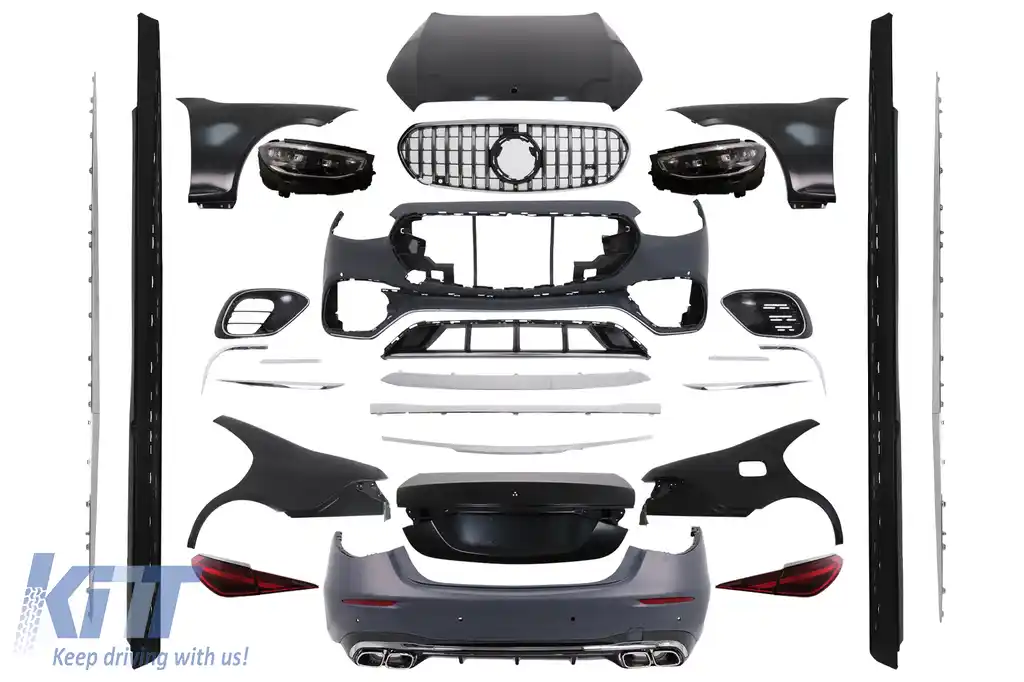 Kit Exterior Complet compatibil cu Mercedes S-Class W221 (2005-2013) Conversie Completa la W223 S63 Design