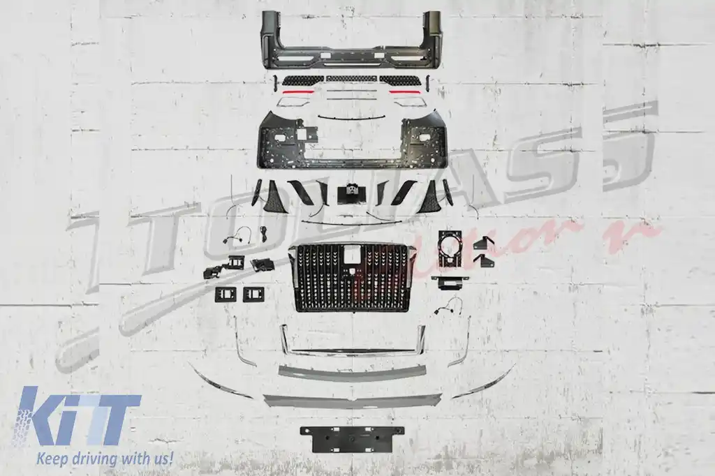 Kit Exterior Complet compatibil cu Mercedes V-Class W447 Vito W448 (2014-) Grila LED Cascada-image-6211439