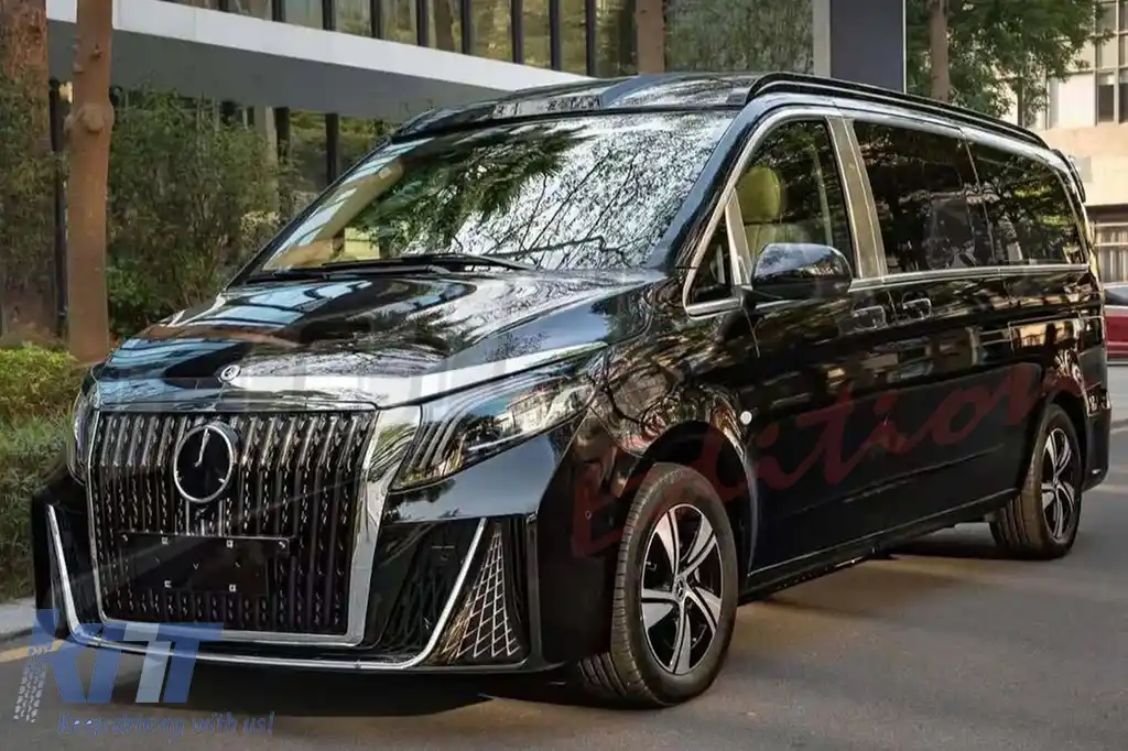 Kit Exterior Complet compatibil cu Mercedes V-Class W447 Vito W448 (2014-) Grila LED Cascada-image-6211442
