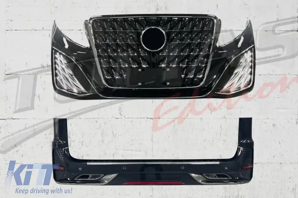 Kit Exterior Complet compatibil cu Mercedes V-Class W447 Vito W448 (2014-) Grila LED Dragon