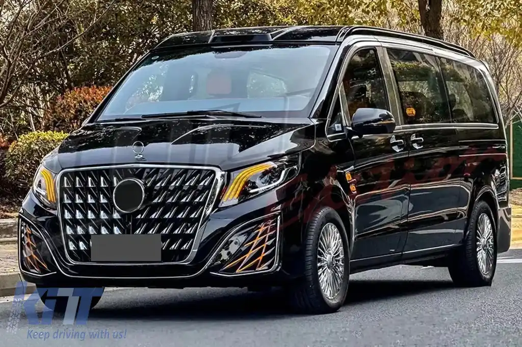 Kit Exterior Complet compatibil cu Mercedes V-Class W447 Vito W448 (2014-) Grila LED Dragon-image-6211448