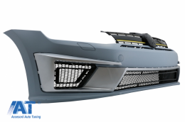 Kit Exterior Complet compatibil cu VW Golf VII 7 (2012-2017) R400 Design cu Faruri 3D LED Semnal Dinamic-image-6000166