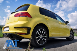 Kit Exterior Complet compatibil cu VW Golf VII 7 (2012-2017) R400 Design cu Faruri 3D LED Semnal Dinamic-image-6010733