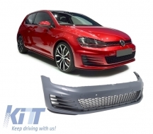 Kit Exterior Complet compatibil cu VW Golf VII 7 2013-2016 GTI Look cu Grila Centrala-image-6010505