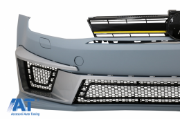 Kit Exterior Complet compatibil cu VW Golf VII 7 (2012-2017) R400 cu Sistem de evacuare complet si Faruri 3D LED Semnalilzare Dinamica-image-6058202