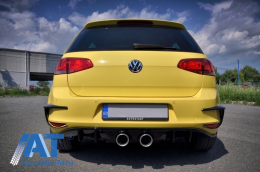 Kit Exterior Complet compatibil cu VW Golf VII 7 (2012-2017) R400 cu Sistem de evacuare complet si Faruri 3D LED Semnalilzare Dinamica-image-6058216