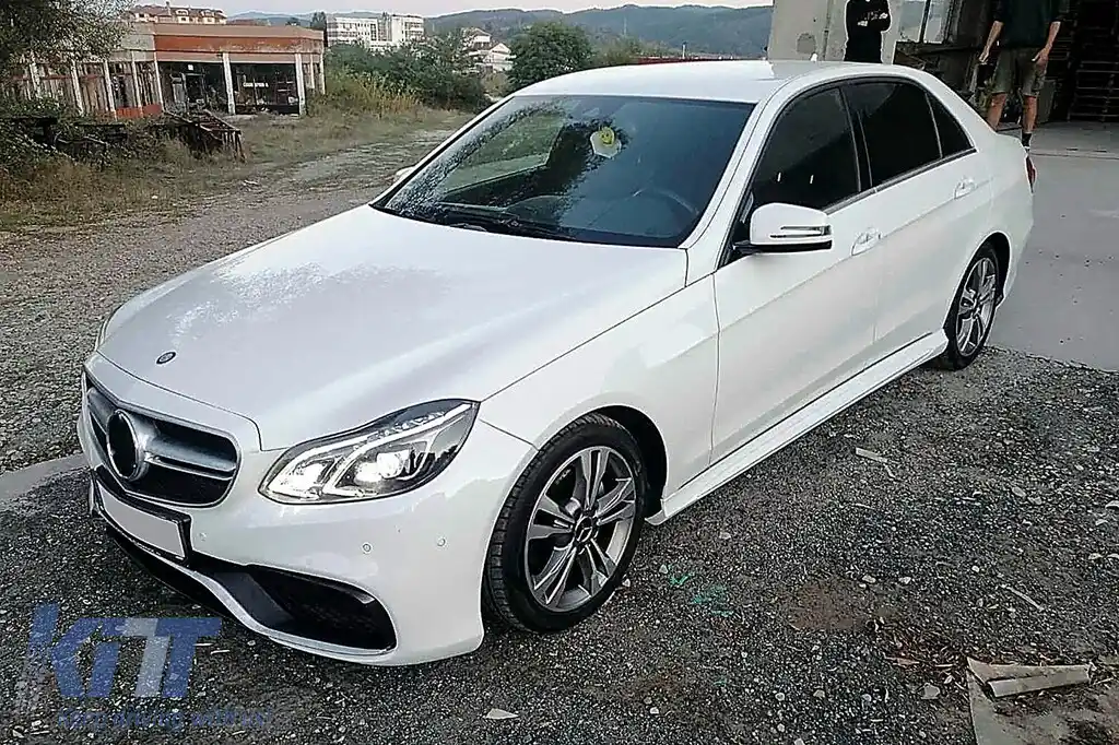 Kit Exterior Complet cu Ornamente pentru evacuare compatibil cu Mercedes E-Class W212 Facelift (2013-2016) E63 Design-image-6113475