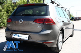 Kit Exterior Complet  compatibil cu VW Golf VII 7 2012-2017 R-line Look cu Faruri 3D LED-image-6017885