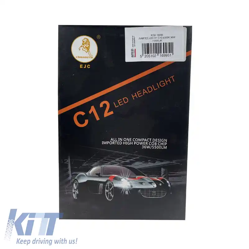 Kit LED H1 C12 12/24Volți 36watt 5500lm 6000k 2buc-image-6302798