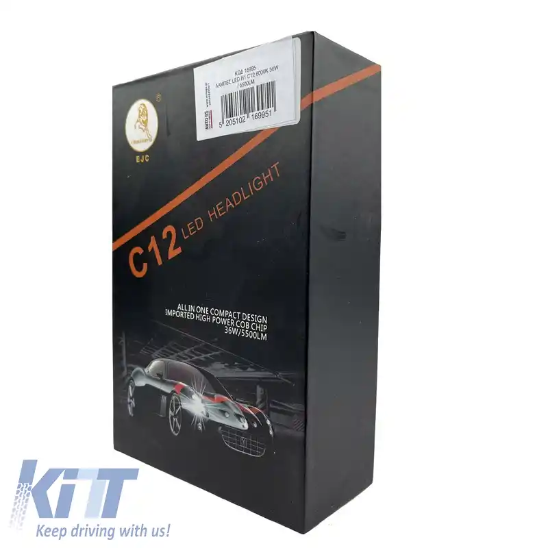 Kit LED H1 C12 12/24Volți 36watt 5500lm 6000k 2buc-image-6302799