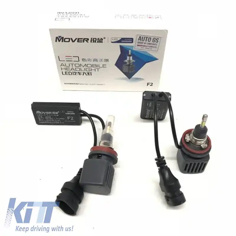 Kit LED H11 F2 Samsung 12Volți 20watt 2000lm 6500k 2buc