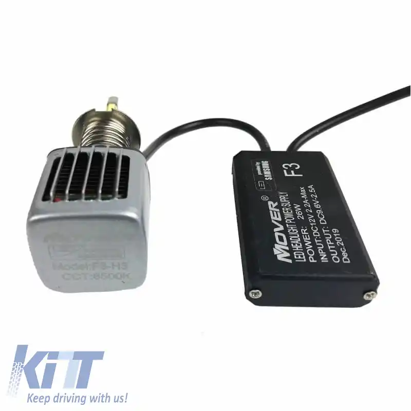 Kit LED H3 F3 Samsung 12Volți 26watt 2600lm 6500k 2buc-image-6300333