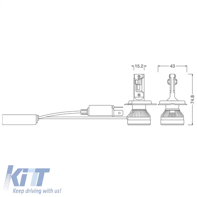 Kit LED H4 Osram Canbus 12volți 45/45watt Ledriving HL Allseason 2 În 1 60000k-2700k 64193DWALL-2HB 2 Buc-image-6320209