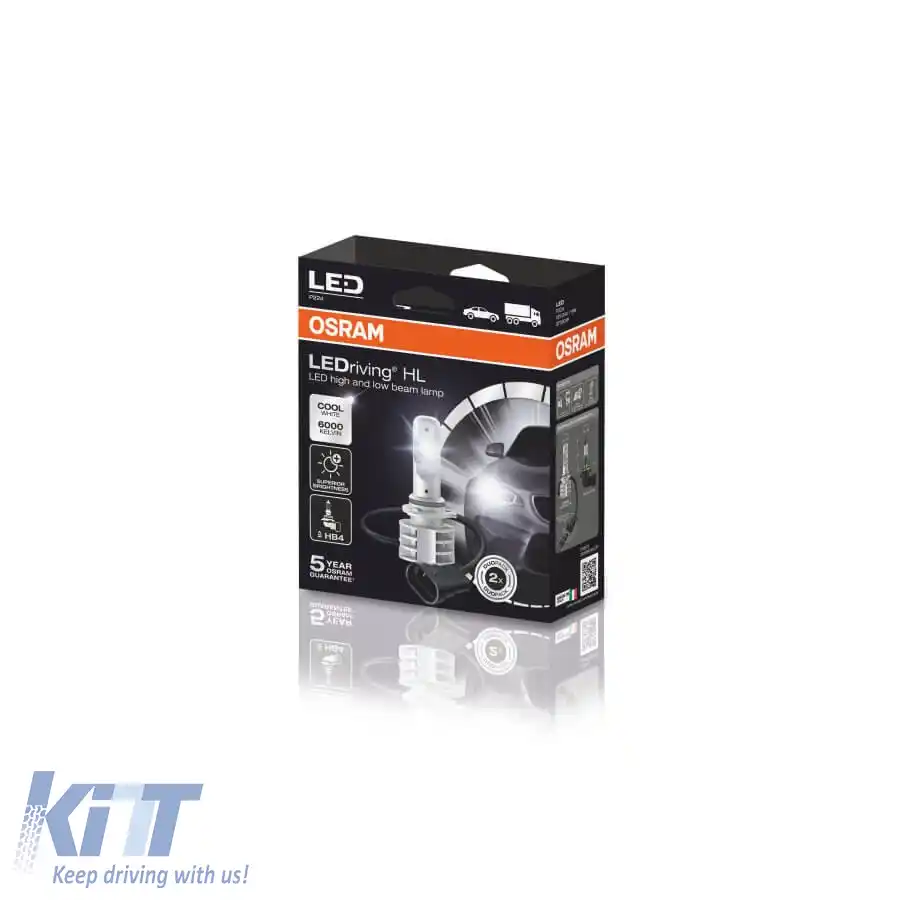 Kit LED HB4 9006 Osram 12volți & 24volți 14watt 6000k 9736CW 2buc-image-6290145