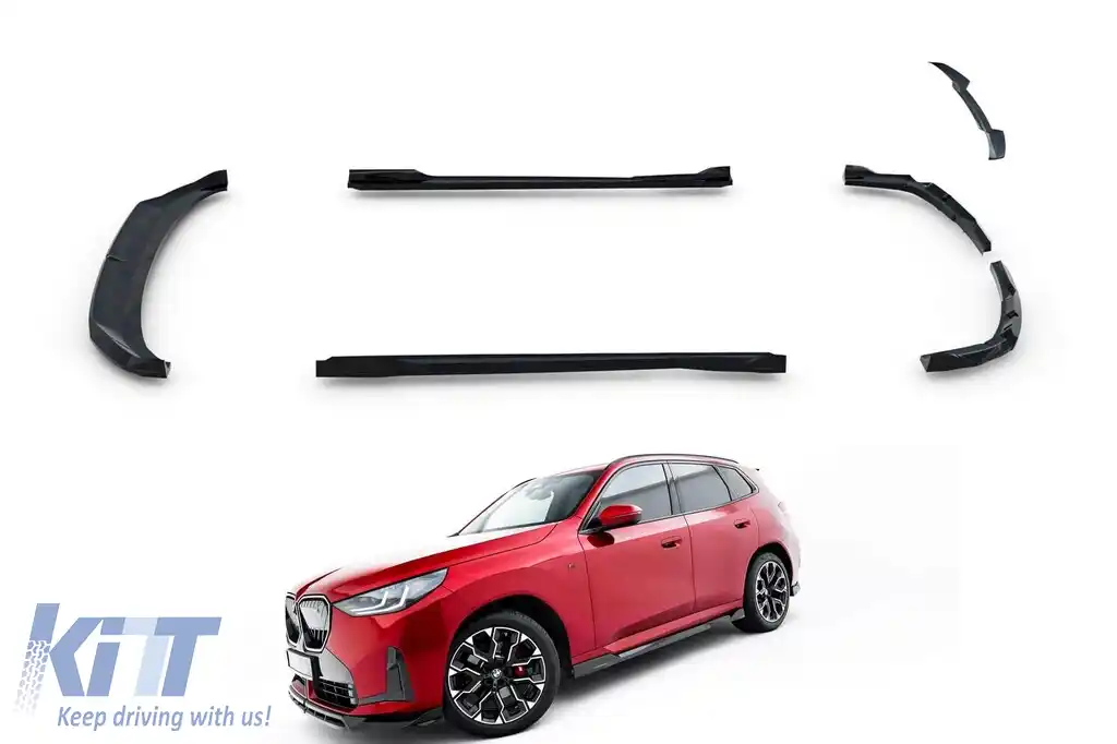 Kit Maxton Design pentru praguri, bara fata, bara spate si plafon, potrivit pentru BMW X3 G45 cu pachet M dupa 2024, lac negru
