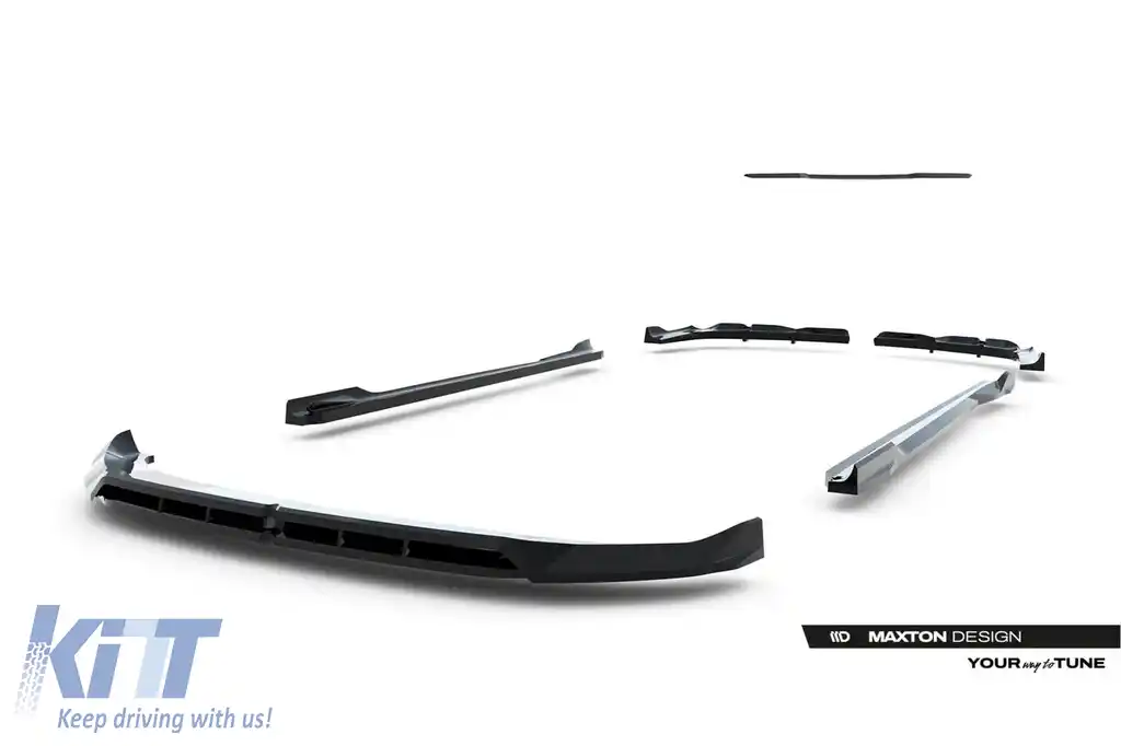Kit Maxton Design pentru praguri, bara fata, bara spate si plafon, potrivit pentru BMW X3 G45 cu pachet M dupa 2024, lac negru-image-6144123