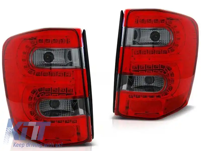 KIT TUNING STOPURI LED PENTRU JEEP GRAND CHEROKEE 1999-05.2005 ROȘU/ÎNTUNECAT, STÂNGA ȘI DREAPTA