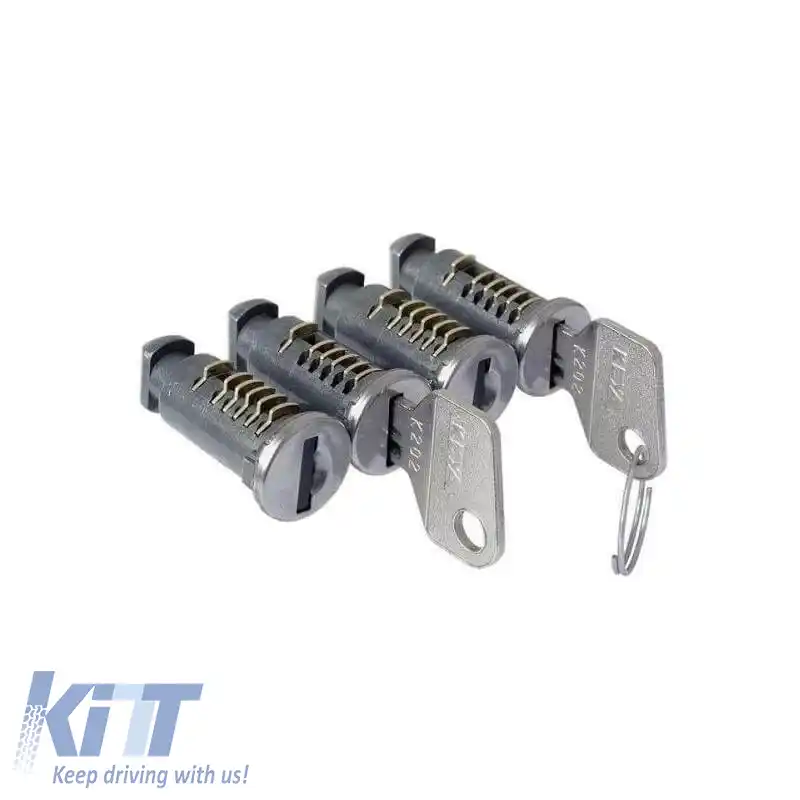 Lacături anti-furt pentru chei, potrivite pentru barele de acoperiș CRUZ 932-014 Set de 4 bucăți cu 2 chei