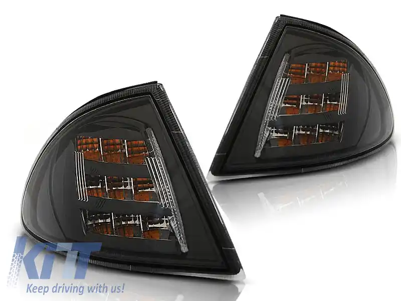 LAMPĂ DIRECȚIONALĂ FRONTALĂ LED NEAGRĂ potrivită pentru BMW E46 05.98-08.01