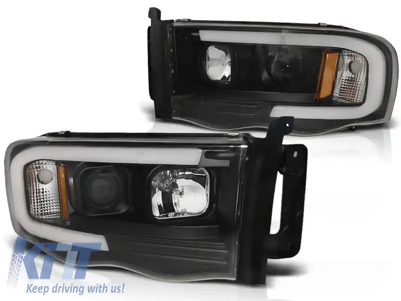 LAMPĂ TUBULARĂ NEAGRĂ PENTRU DODGE RAM 02-06