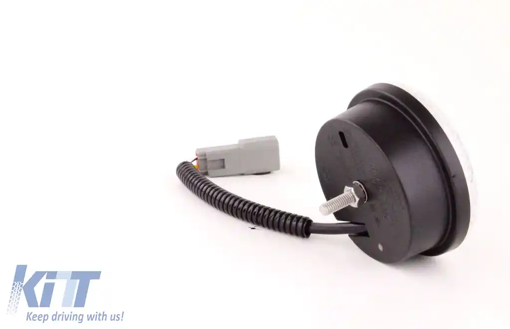 Lampa de ceață spate LED Hella rotundă universală 9-33 Volți Multivolt-image-6196202