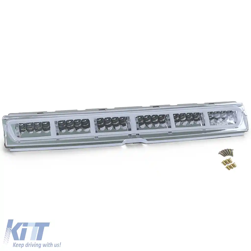 Lampa de frână de 3-a cu sticlă clară cromată, potrivită pentru Mercedes SLK R170 96-04 + CLK C208 A208 97-02-image-6196803