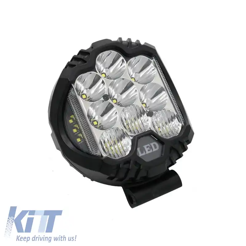 Lampa de lucru 15Led Rotundă cu Indicator de Semnalizare Ø118 10-80V 6000K 1 Bucată-image-6320323