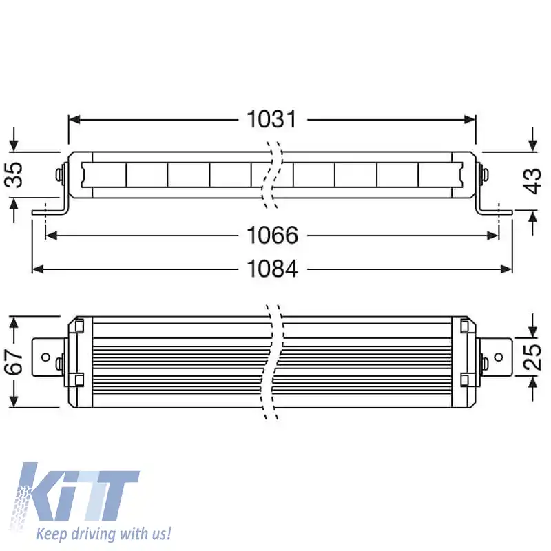 Lampa de lucru / Bară LED Osram VX1000-CB SM 36 LED 12 / 24 Volți 108 Watt LEDDL120-CB-SM-image-6307881