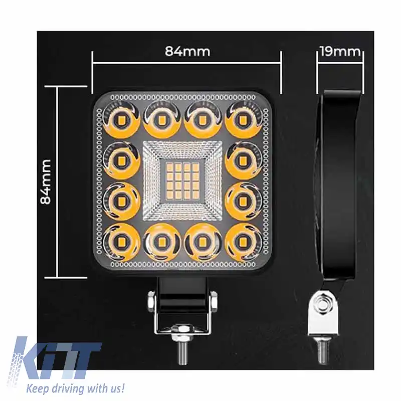 Lampa de lucru Mini 28 LED 9-40 Volți 90W 9000lm 6000k LEDBAR-004 1 buc-image-6317838