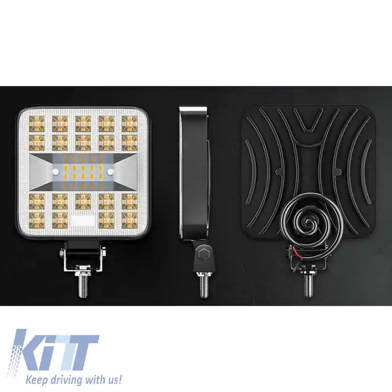 Lampa de lucru Mini 7-F 29 LED 9-40 Volți 90W 9000lm 6500k LEDBAR-003 1 buc-image-6317858