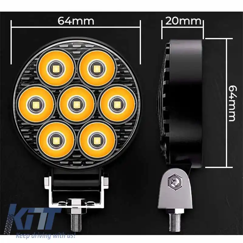 Lampa de lucru Mini 7-Y LED 9-30 Volți 30W 2500lm 6000K LEDBAR-002 1 buc-image-6318730