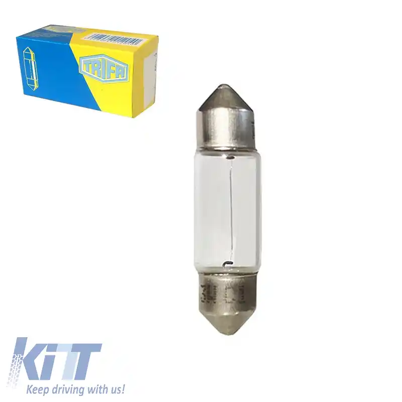 Lampa Festoon 12V 3W SV7.5-8 8.2Χ28mm Trifa 202 1buc
