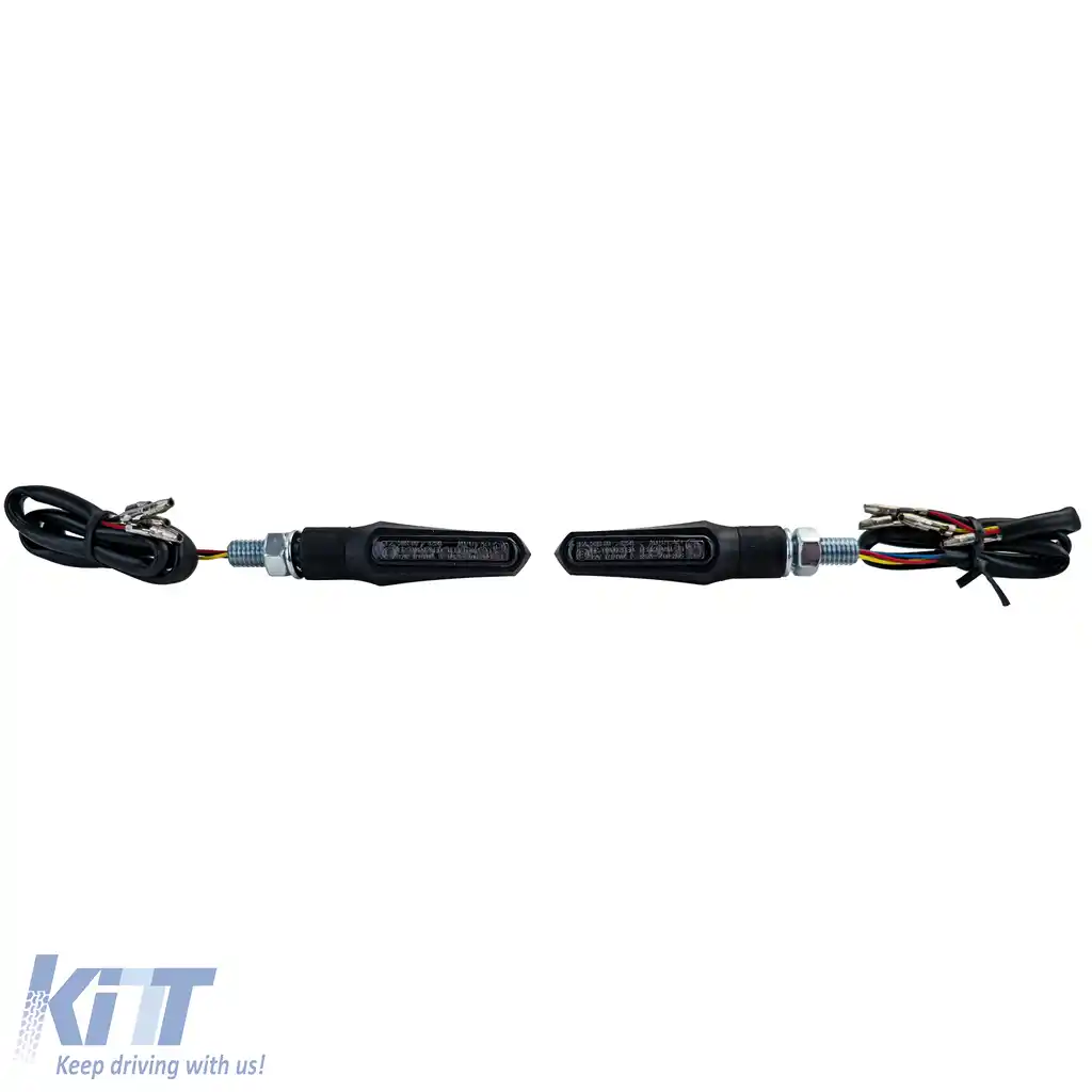 Lampa spate cu indicator LED 3in1, cu sticlă fumurie, ECE, pentru Chopper Custom