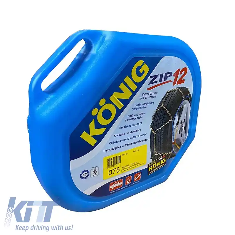 Lanțuri de zăpadă Konig No Problem Zip Nr. 75(70-80) 12mm 2 bucăți-image-6307015
