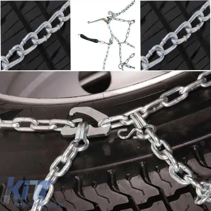 Lanțuri de zăpadă potrivite pentru camioane Husky Slim No370 2 buc.-image-6298231