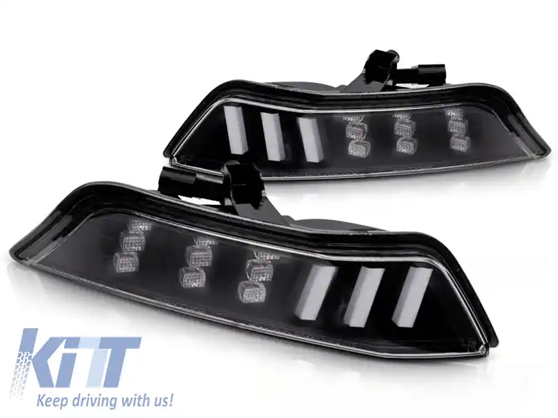LED SEQ NEGRU PENTRU DIRECȚIE FRONTALĂ potrivit pentru FORD MUSTANG 15-17