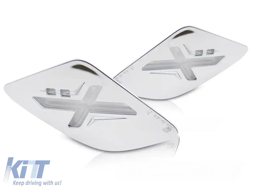LED-uri cromate pentru direcția din spate, potrivite pentru VESPA GTS / GTV 300cc