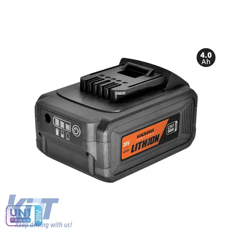Șlefuitor orbital fără fir Ø125 20V cu baterie de 4.0Ah +geantă Krausmann U91720-14S-image-6319547