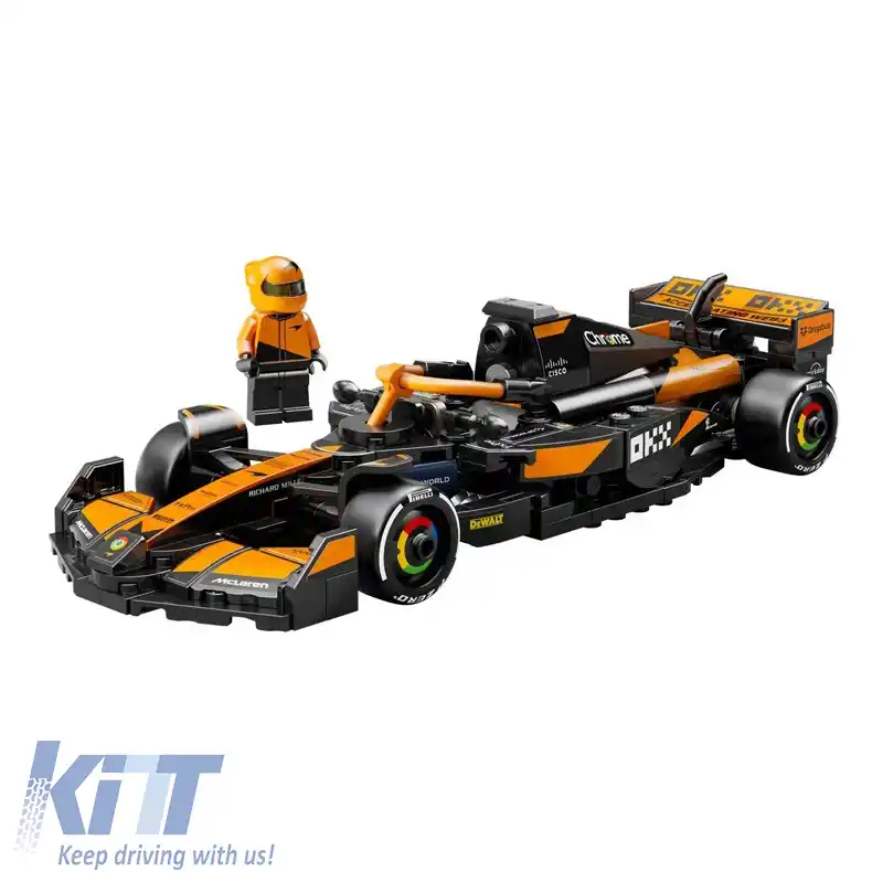 Lego Speed Champions McLaren F1 Team MCL38 Mașină de curse potrivită pentru vârste de 10 ani și peste 77251-image-6329696