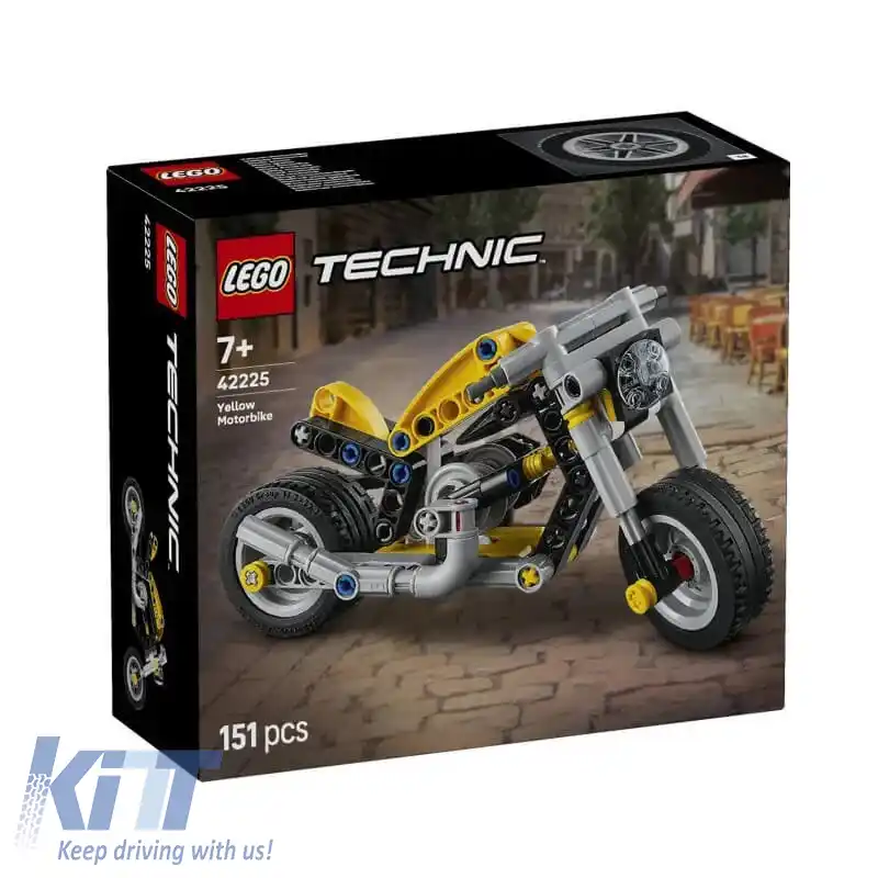 Lego Technic Motocicletă Galbenă potrivită pentru vârste de 5+ 42225-image-6329710