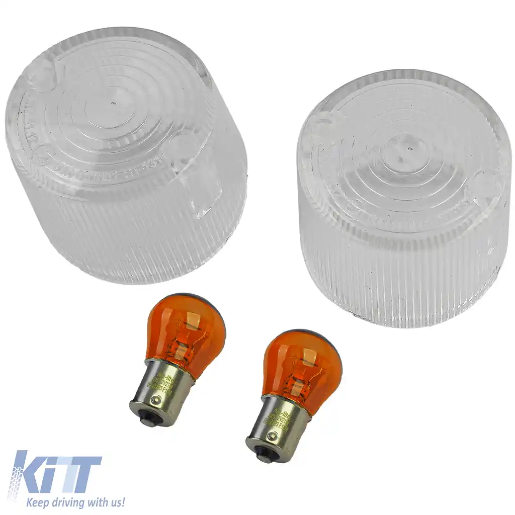 Lentilă de semnalizare motocicletă albă potrivită pentru Honda CB 100 200 250 350 400 550 750 ST70 SL125 XL