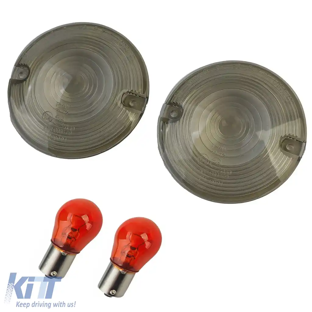 Lentilă de semnalizare motocicletă Lentile de semnalizare fumurii potrivite pentru Harley Davidson Touring FLH / FLT