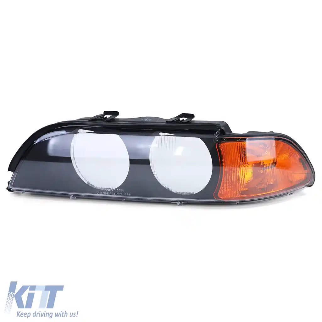 Lentilă far stânga potrivită pentru BMW E39 95-04 Sedan Touring
