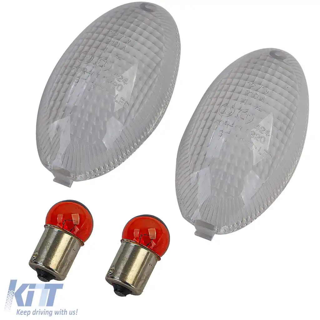 Lentile de semnalizare motocicletă clare, pereche, potrivite pentru Ducati Monster / Victory