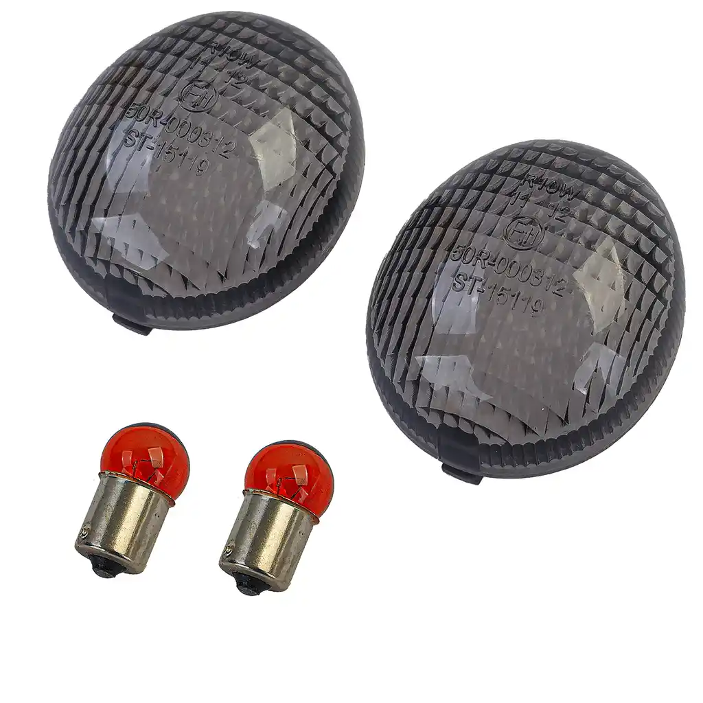 Lentile de semnalizare pentru motocicletă, fum, pereche, potrivite pentru Enduro X-limit MBK 50 Yamaha DT50R