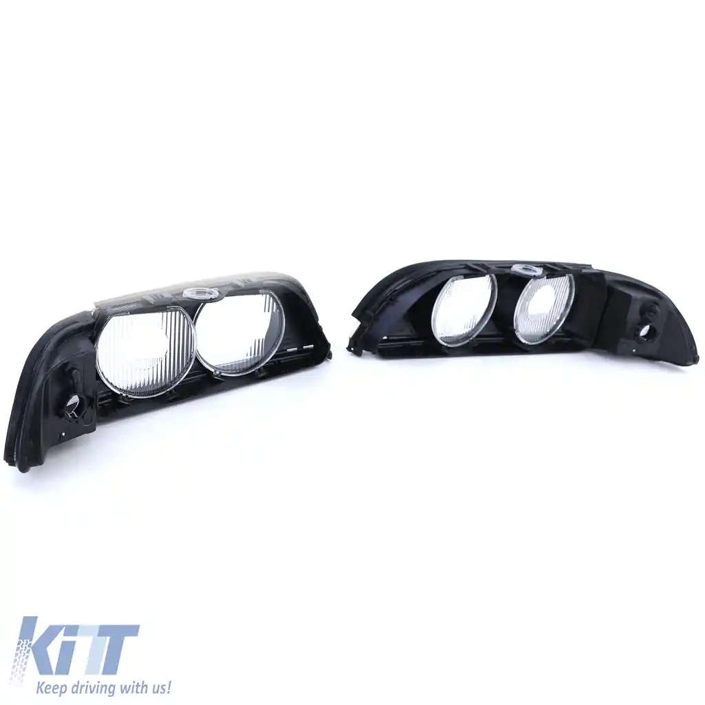 Lentile difuzor pentru faruri, sticlă indicator fumurie, potrivită pentru BMW Seria 5 E39 1995-2000-image-6264293