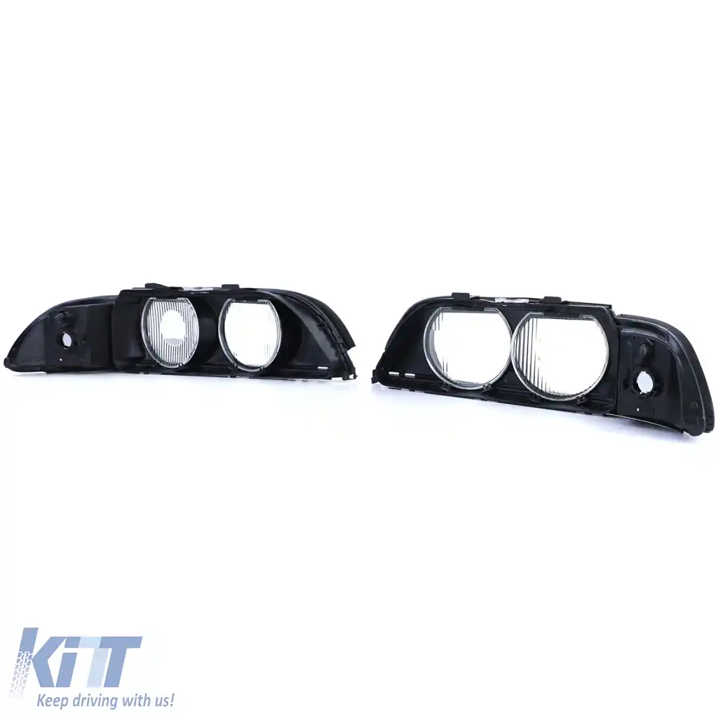Lentile difuzor pentru faruri, sticlă indicator fumurie, potrivită pentru BMW Seria 5 E39 1995-2000-image-6264294