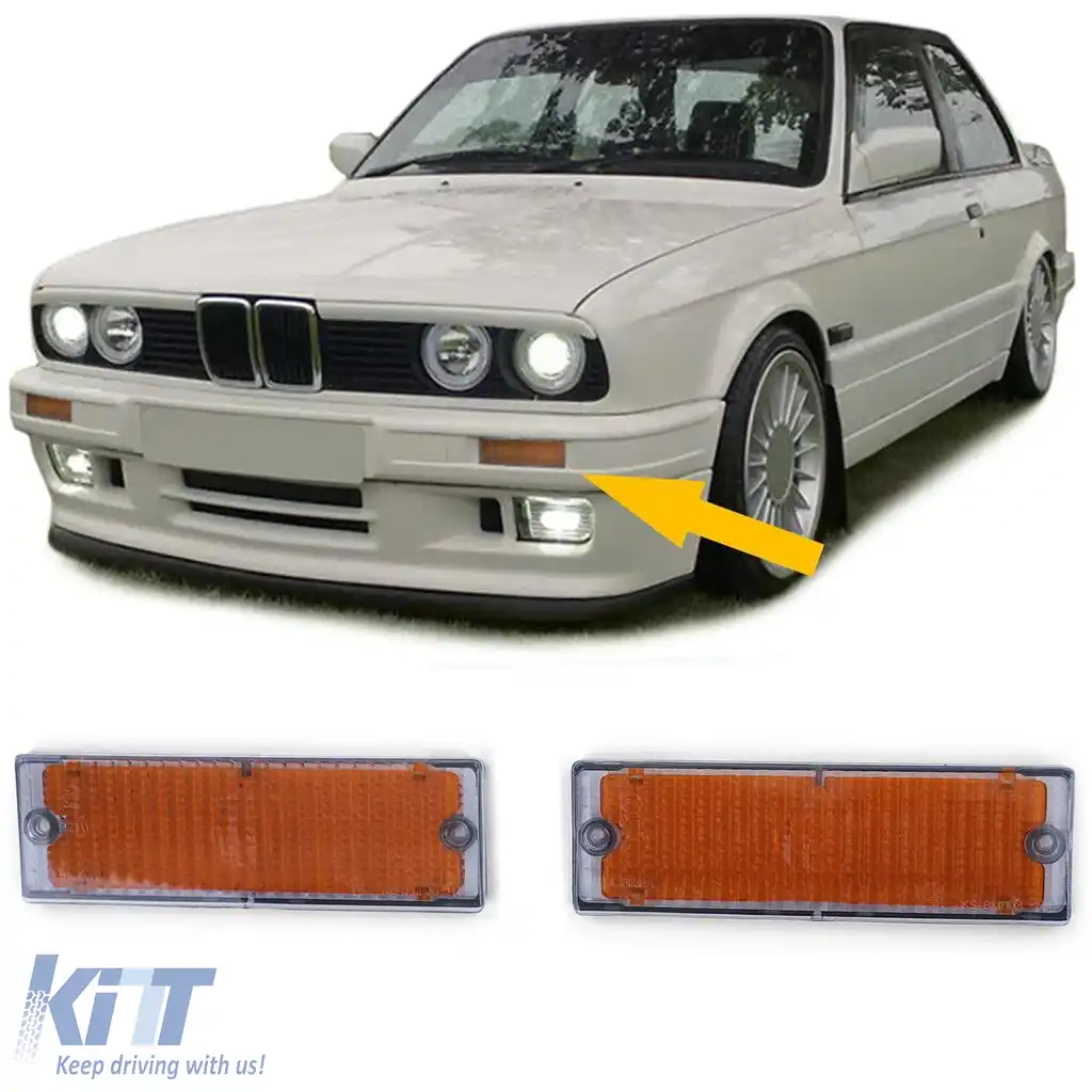 Lentilele de semnalizare fumuriu gri potrivite pentru BMW Seria 3 E30 1989-1993