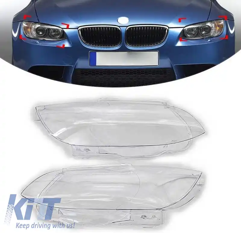 Lentilele farurilor potrivite pentru BMW 3 E92 / E93 06-10 2 bucăți-image-6321039